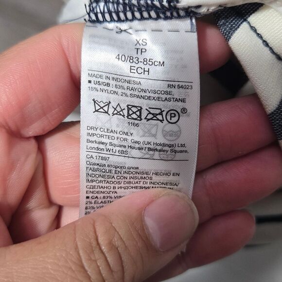 Banana Republic Stripe Shift Ponte Dress Size XS like new - Picture 6 of 10